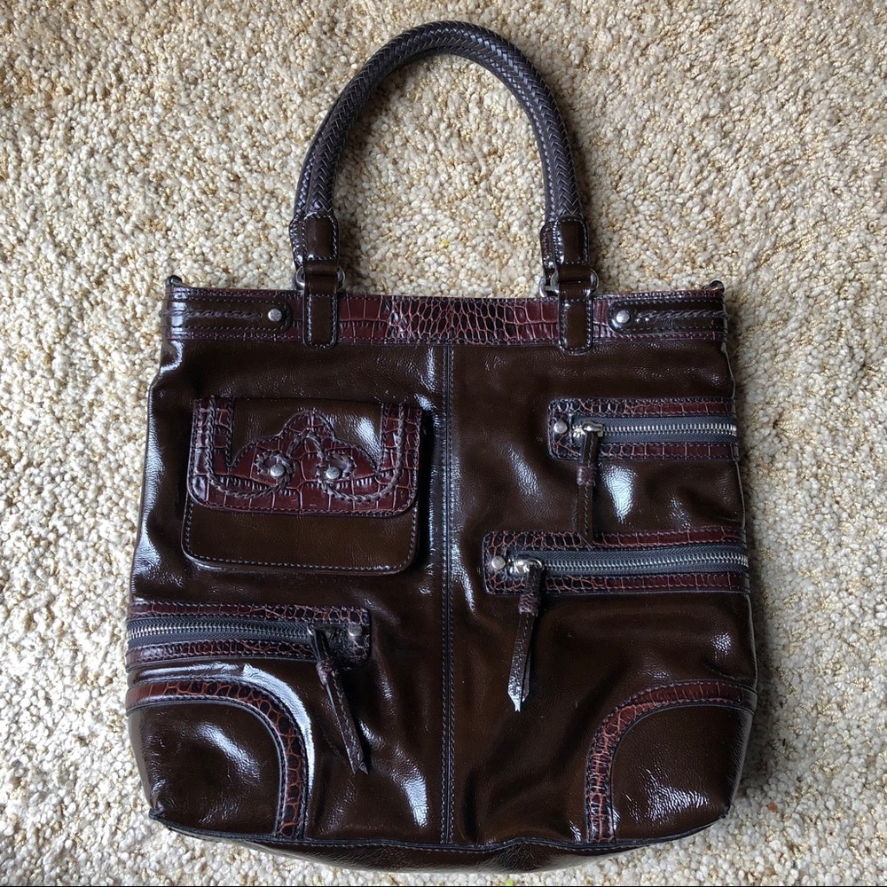 RARE Brighton Patent Leather Kaelin Bag